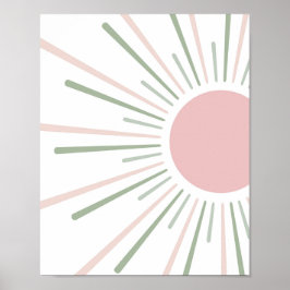 Poster Boho Sun Kids Decor