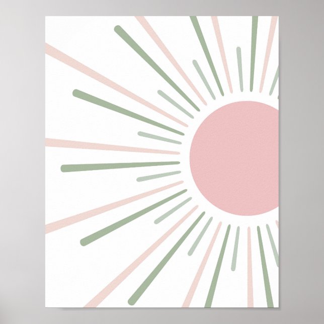 Poster Boho Sun Kids Decor (Frente)