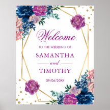 Boho Watercolor Summer Flowers Casamento Dourado