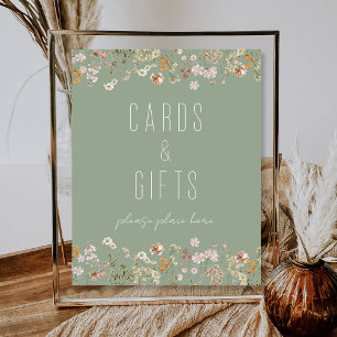 Poster Boho Wildflower Cards Gifts