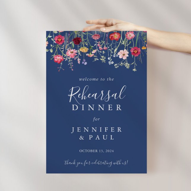 Poster Boho Wildflower Janta bem-vindo (Criador carregado)