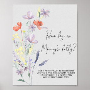 Poster Boho Wildflower - Quão grande é o jogo de ventre d