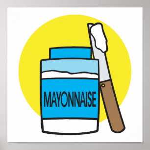 Poster boião de maionese