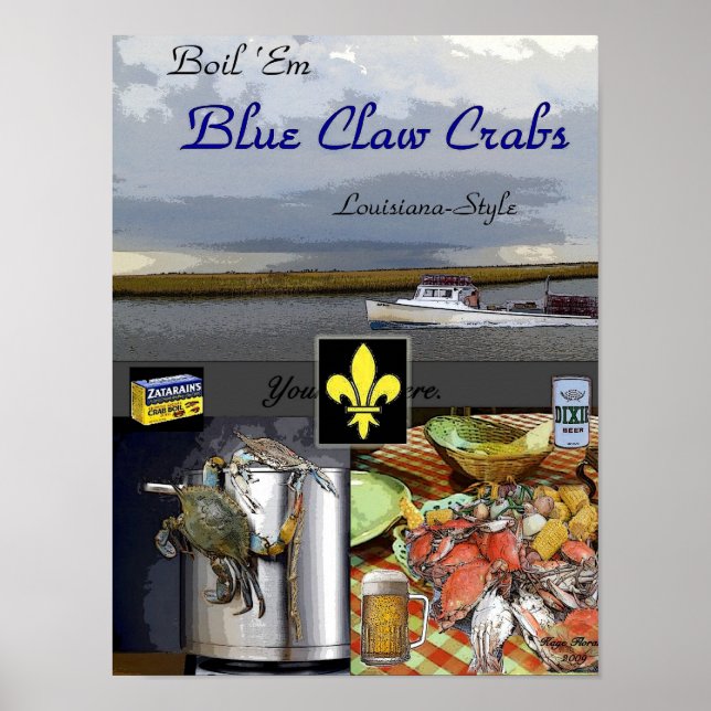 Póster Boil Em Crabs (Frente)
