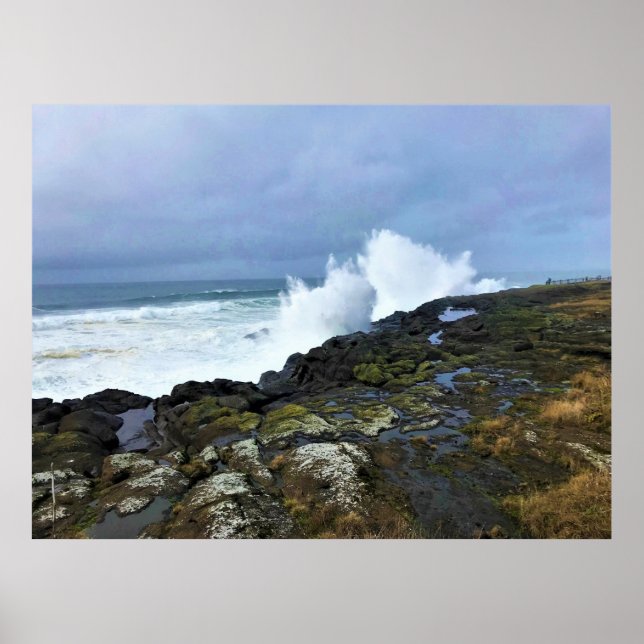 Poster Boiler Bay State Wayside, Depoe Bay, Oregon (Frente)