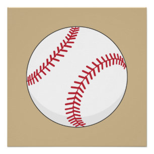 Póster Bola de Baseball