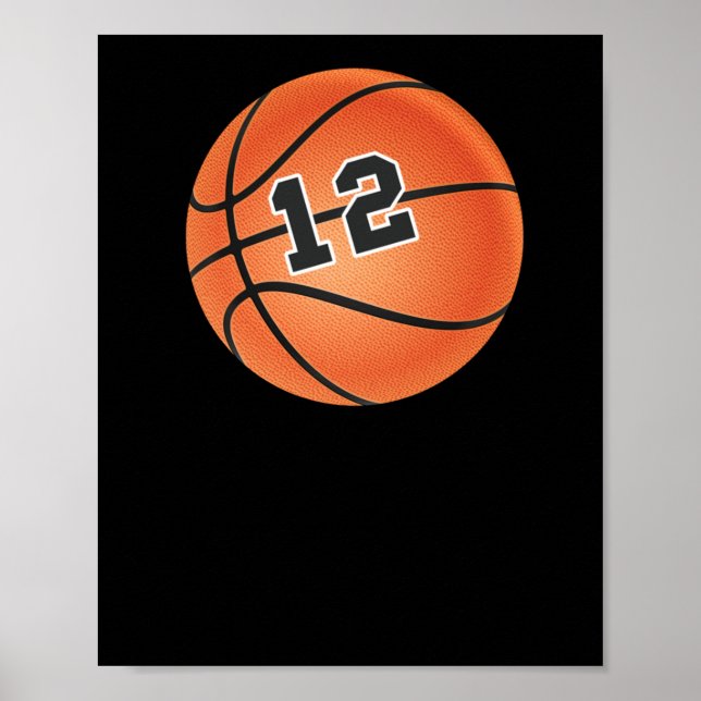 Poster Bola de Basquete 12 (Frente)