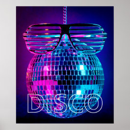 Poster Bola de disco brilhante