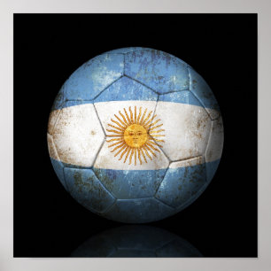 Póster Bola de futebol argentina gasta do futebol de