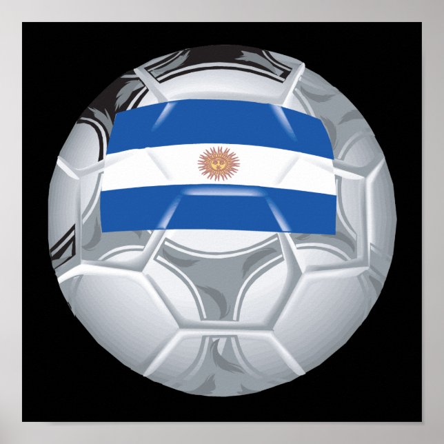 Poster Bola de Futebol da Argentina (Frente)