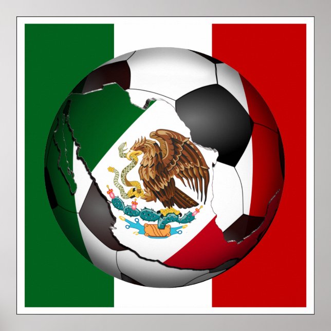 Poster Bola de Futebol do México (Frente)