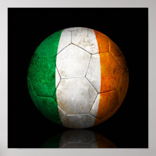 Póster Bola de futebol irlandesa gasta do futebol de