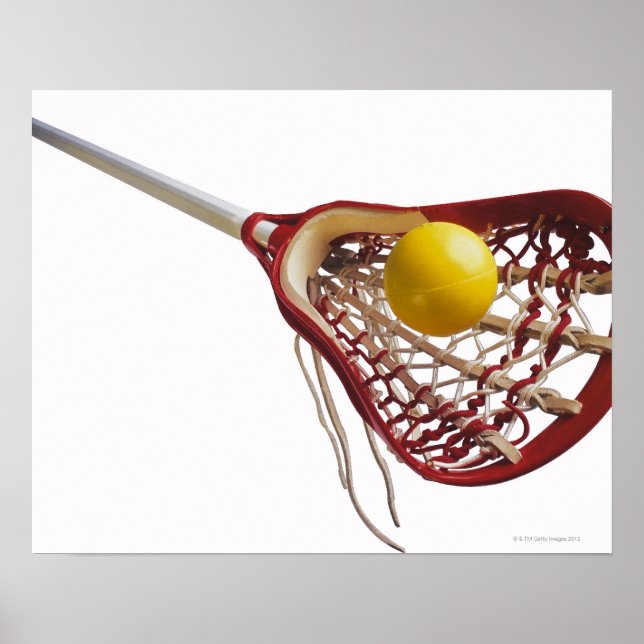 Póster Bola de lacrosse e bola (Frente)