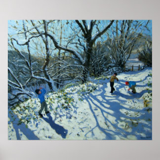 Poster Bola de neve Derbyshire