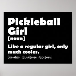 Poster Bola de Picles de Definição Engraçada Pela Garota