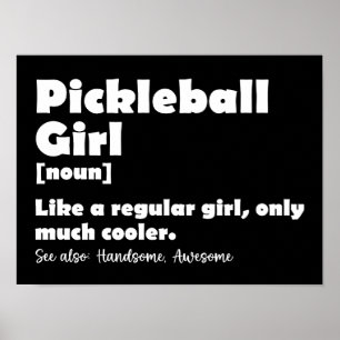 Poster Bola de Picles de Definição Engraçada Pela Garota
