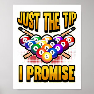 Poster Bola De Piscina Engraçada Billiard Dizendo Apenas