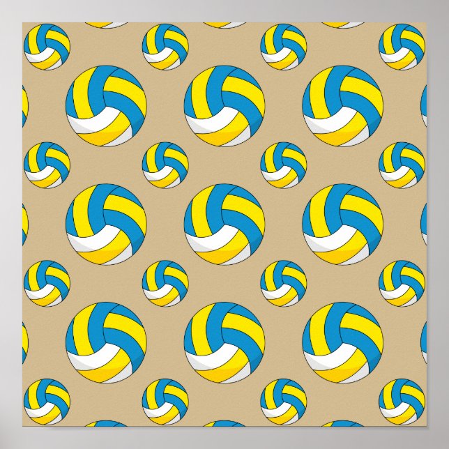 Poster Bola de Voleibol de Cartoon (Frente)