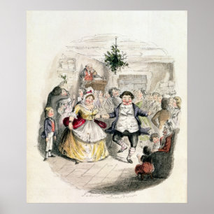 Póster Bola do Sr. Fezziwig, 'de um Natal Carol