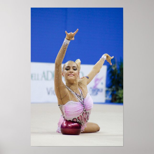 Poster bola Evgeniya Kanaeva por toda a parte (Frente)