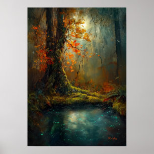 Poster Bola Florestal Encantada - Arte Mística