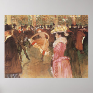 Póster Bola no clube nocturno por Toulouse Lautrec