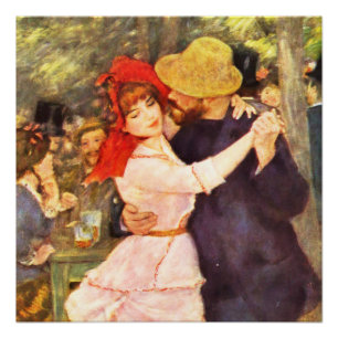 Póster Bola no Moulin de la Galett Auguste Renoir