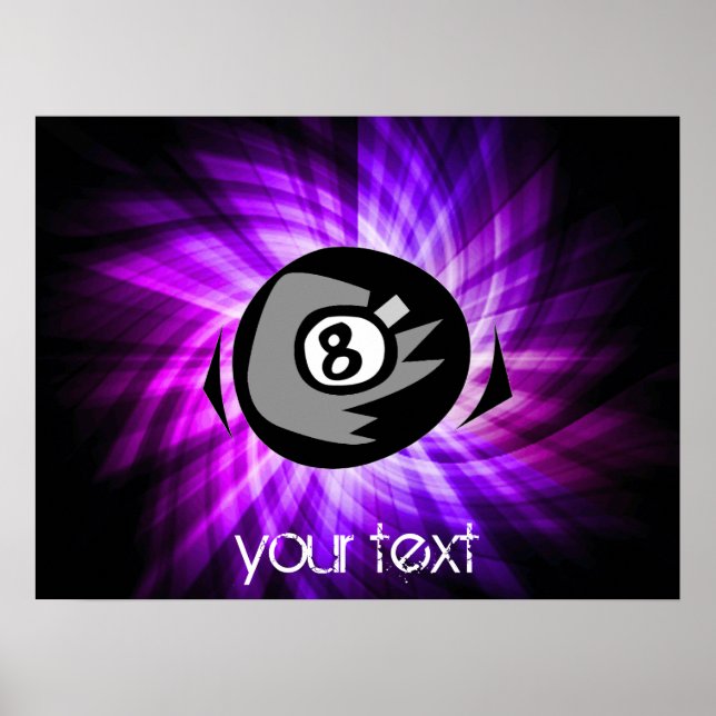 Póster Bola roxa 8 (Frente)
