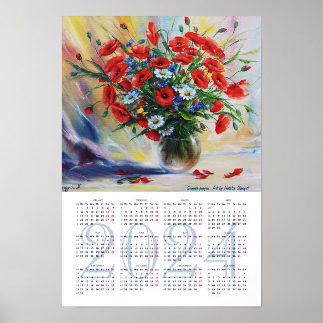 Poster Bolachas de Verão. Calendário de Belas Artes 2024 (Frente)