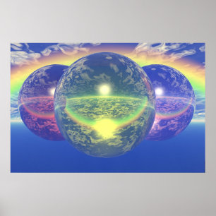 Póster Bolas 2 - Arco-íris não natural