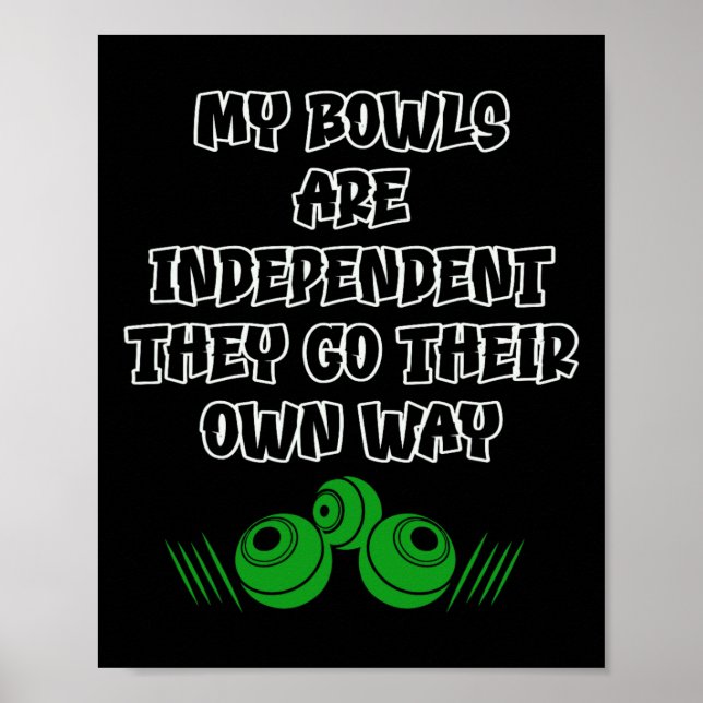 Poster Bolas de Boliche  (Frente)