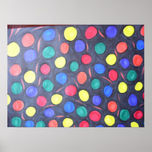 Poster Bolas de goma no espaço