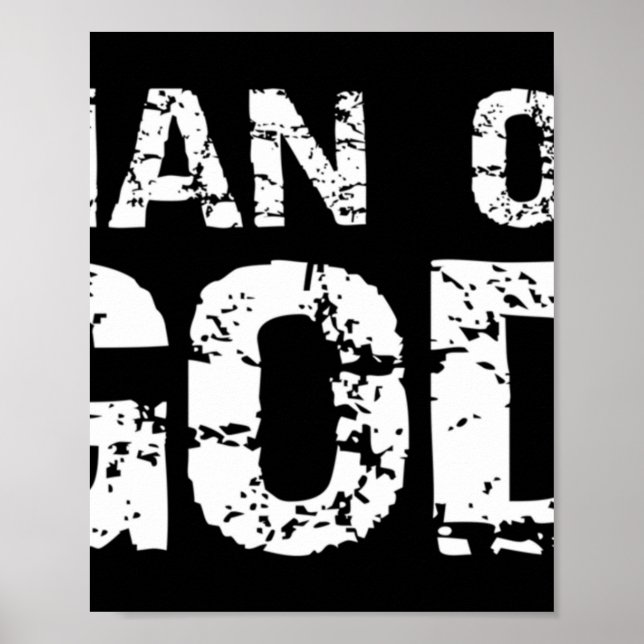 Poster Bold Christian Cote para Homens Faith Dizendo Home (Frente)