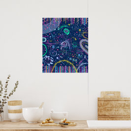 Poster Bold Explorer: Abstract Maximalism 