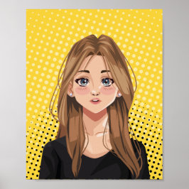 Poster Bold Girl Pop Art