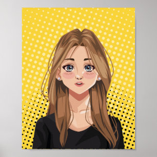 Poster Bold Girl Pop Art