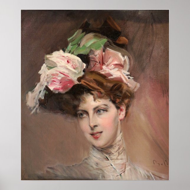 Poster Boldini - A Condessa Beatrice Di Byland 1901 (Frente)