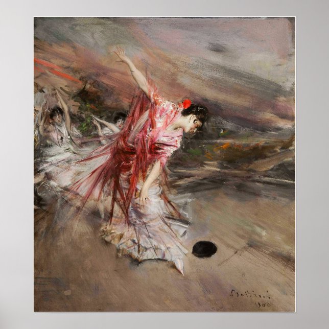 Poster Boldini - A Dançarina Espanhola 1900 (Frente)