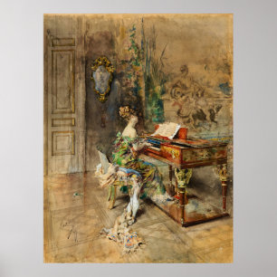 Poster Boldini - A Senhora Pianista