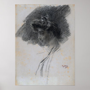 Poster Boldini - Busto De Uma Jovem Em Perfil