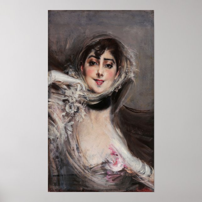 Poster Boldini - Mulher De Luvas (Frente)
