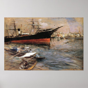 Poster Boldini - Navios Na Bacia De San Marco, 1899