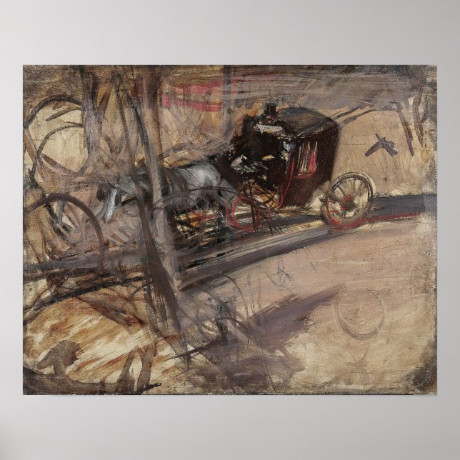 Poster Boldini - O cocheiro (Frente)