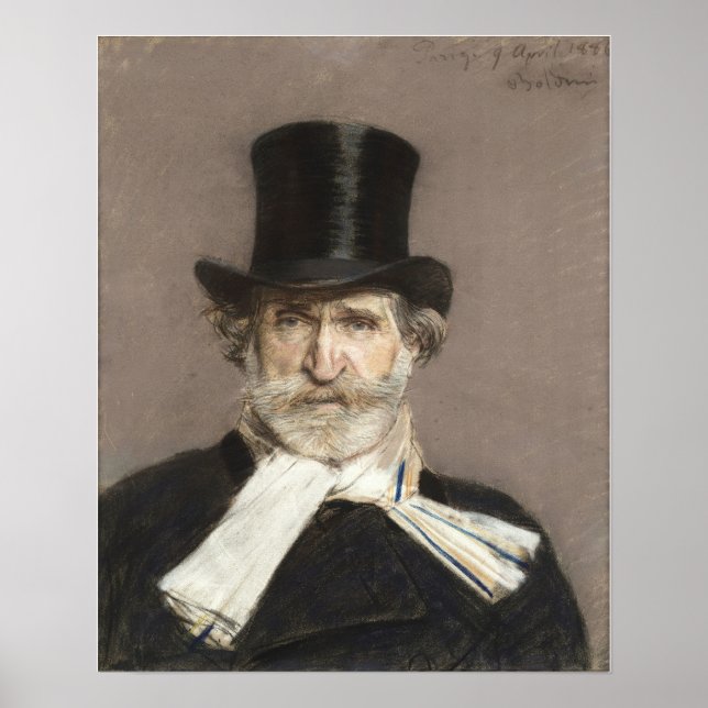 Poster Boldini - Retrato De Giuseppe Verdi (Frente)