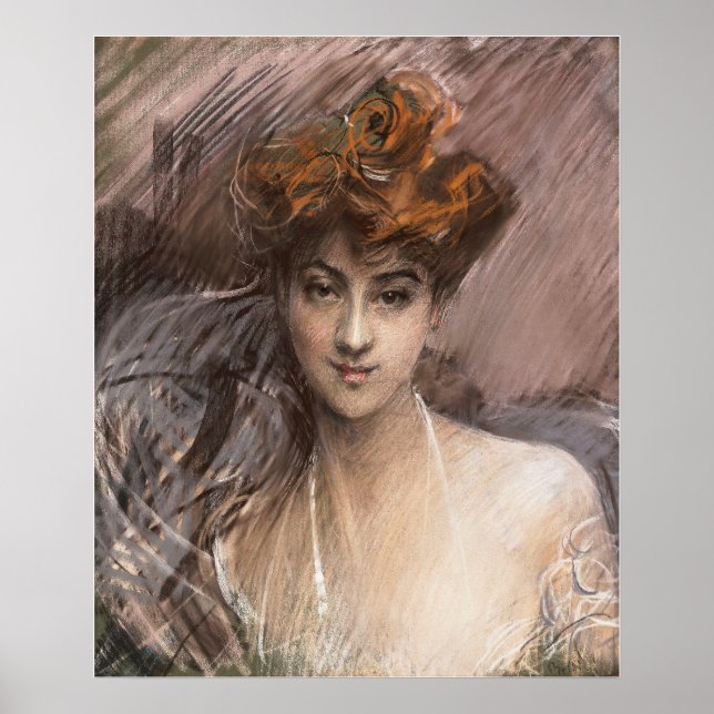 Poster Boldini - Retrato De Lucie Gerard (Frente)