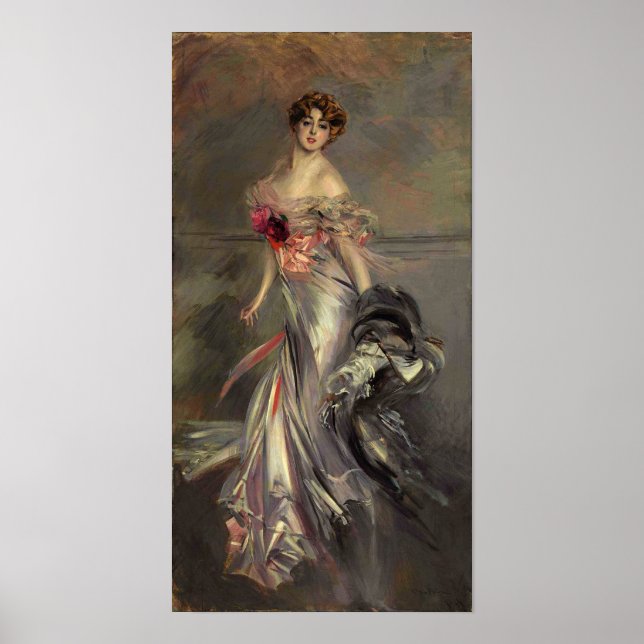 Poster Boldini - Retrato De Marthe Regnier (Frente)