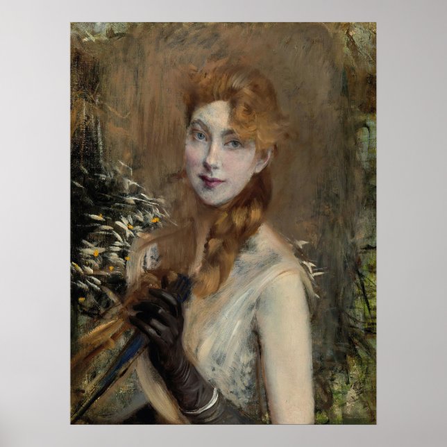Poster Boldini - Trança Loira 1885 (Frente)