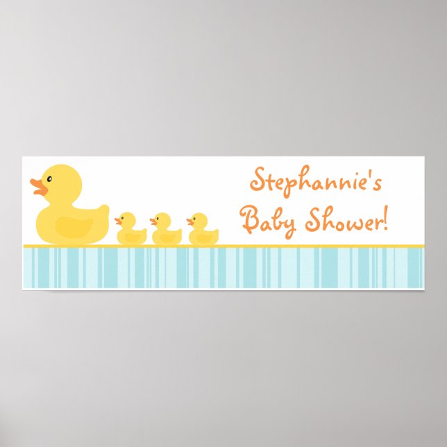 Poster Bolha de Banner Personalizada Ducky de Banner de 2 (Frente)