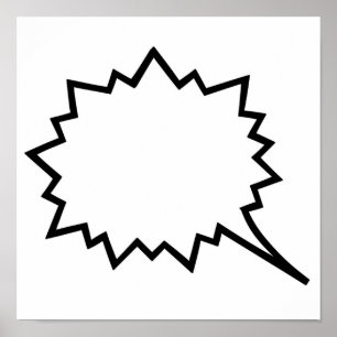 Poster Bolha de Fala Cômica