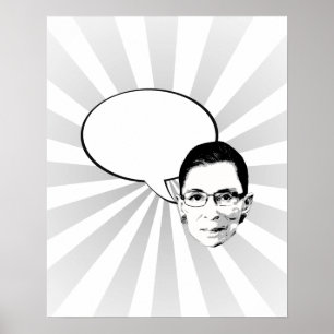 Póster Bolha do pensamento de Ruth Bader Ginsburg